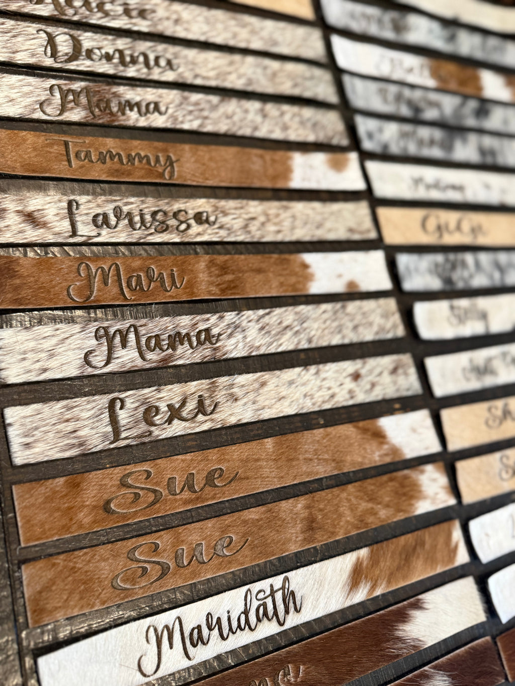 Personalized Genuine Cowhide Keychain (Includes engraving)
