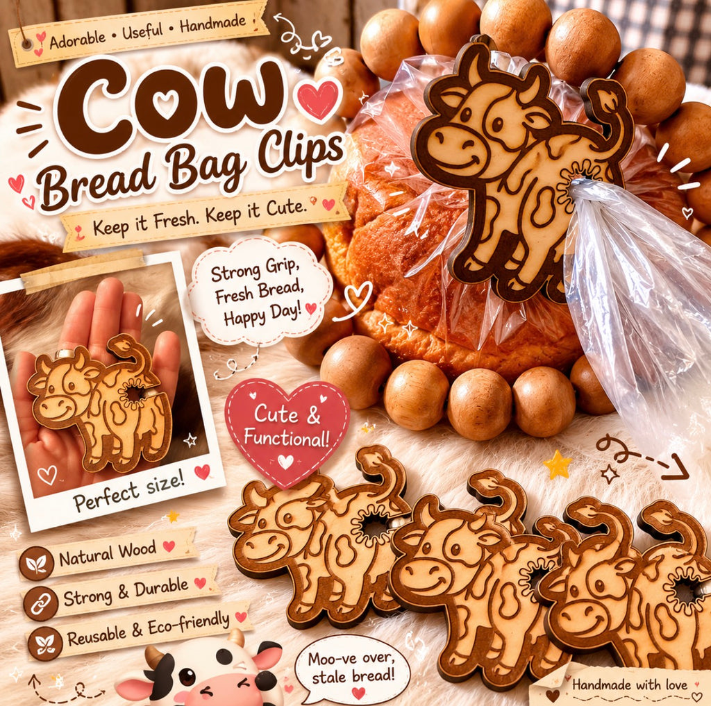 Mooo-ve over boring bag clips!